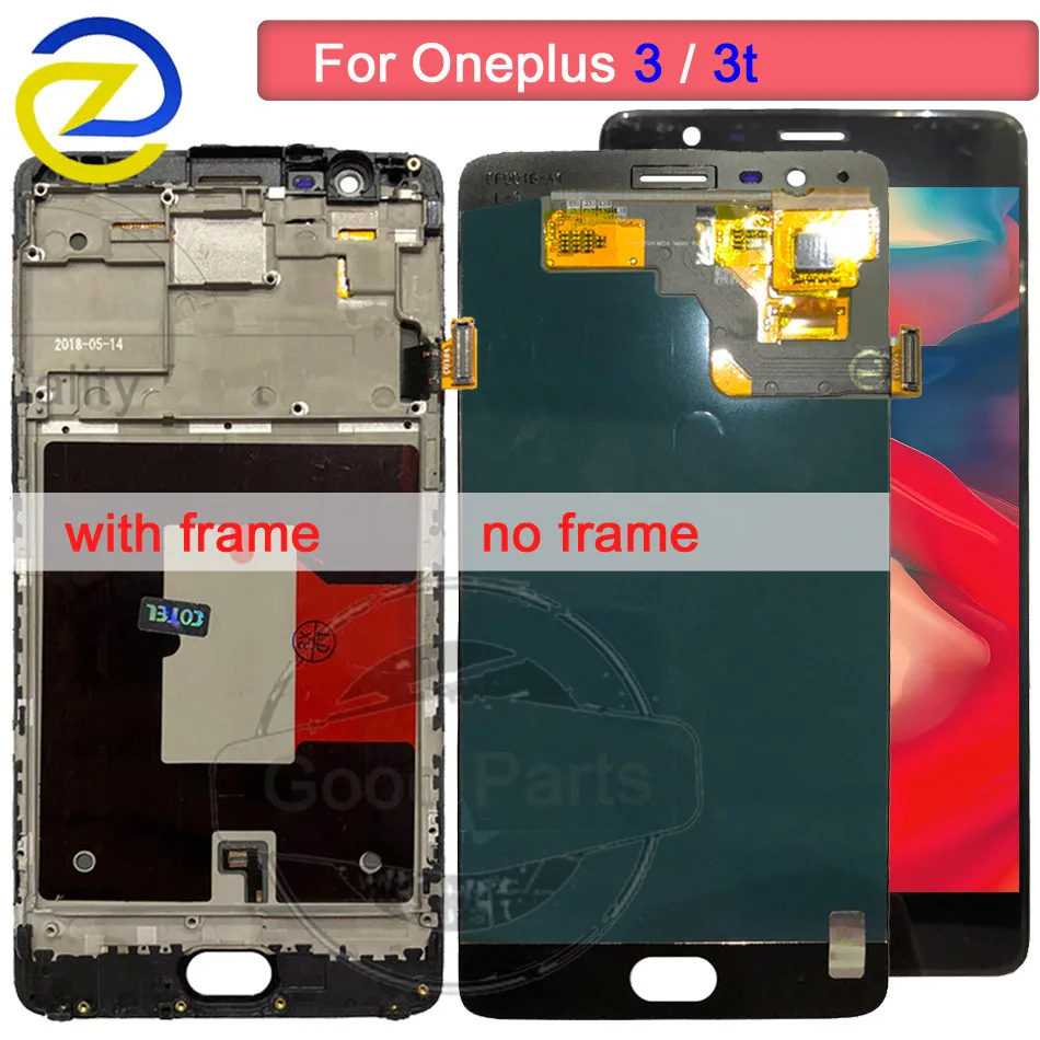 

For Oneplus 3T LCD Display Touch Screen 100% Tested Digitizer Assembly Replacement Accessory For One plus A3010 A3000 3 three 3t