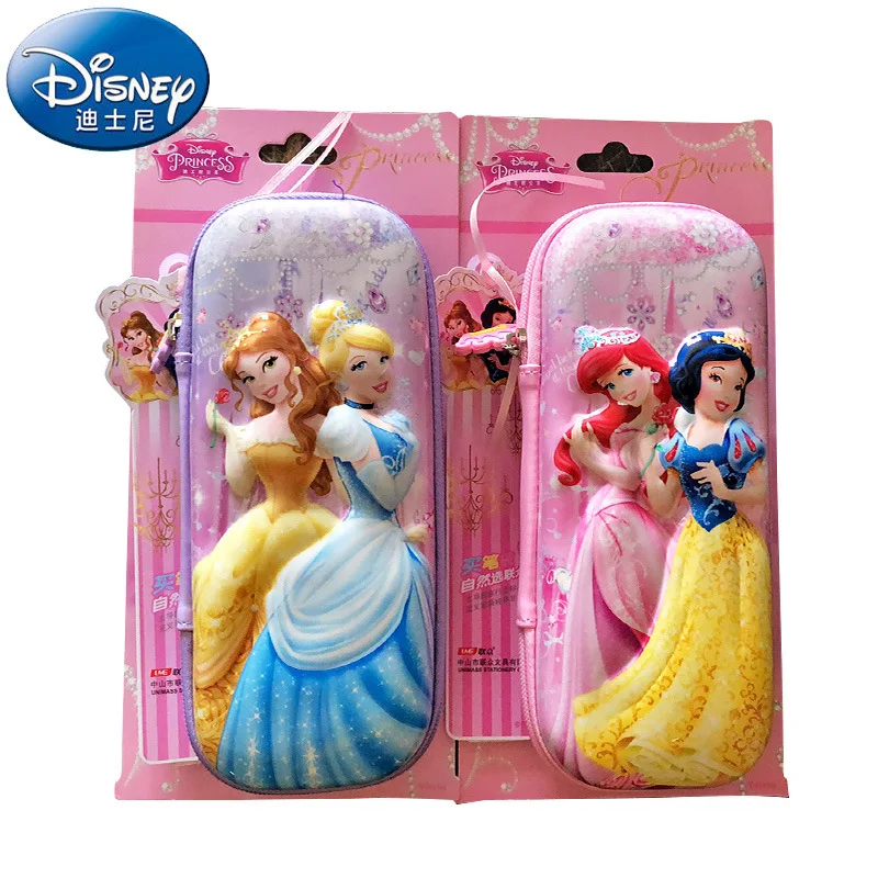 girls Cartoon princess snow White pencil case disney student EVA Sophia large capacity pencil bag for kids School gift