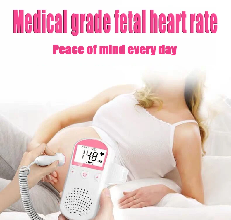 ЖК-дисплей фетальный допплеровский детектор портативный детский монитор сердечного ритма для беременных допплеровский датчик медицинские инструменты забота о здоровье