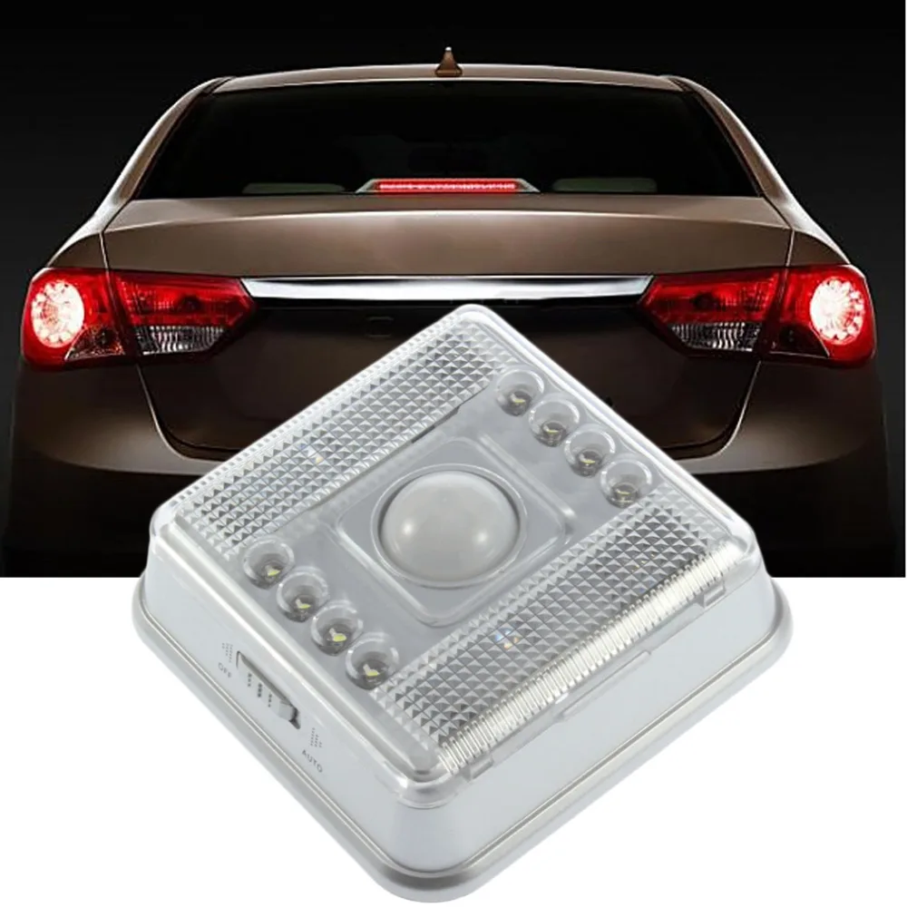 

Car Emengency Warm White 3W Motion Sensor Light wireless infrared 8 Led Lighting Lamp PIR Auto Sensor Motion Detector New