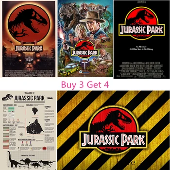 

Jurassic Park Movie Posters Clear Image Wall Stickers Home Decoration Good Quality Prints White Coated Paper