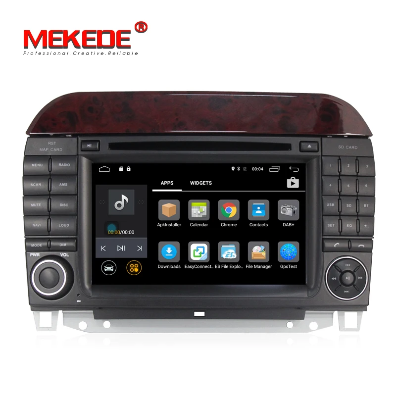 Excellent Android 7.1   Car DVD Player For Mercedes/Benz/S320/S350/S400/S500/W220/W215/C Class S Class 2G RAM 4G WIFI Radio GPS+8g map 3