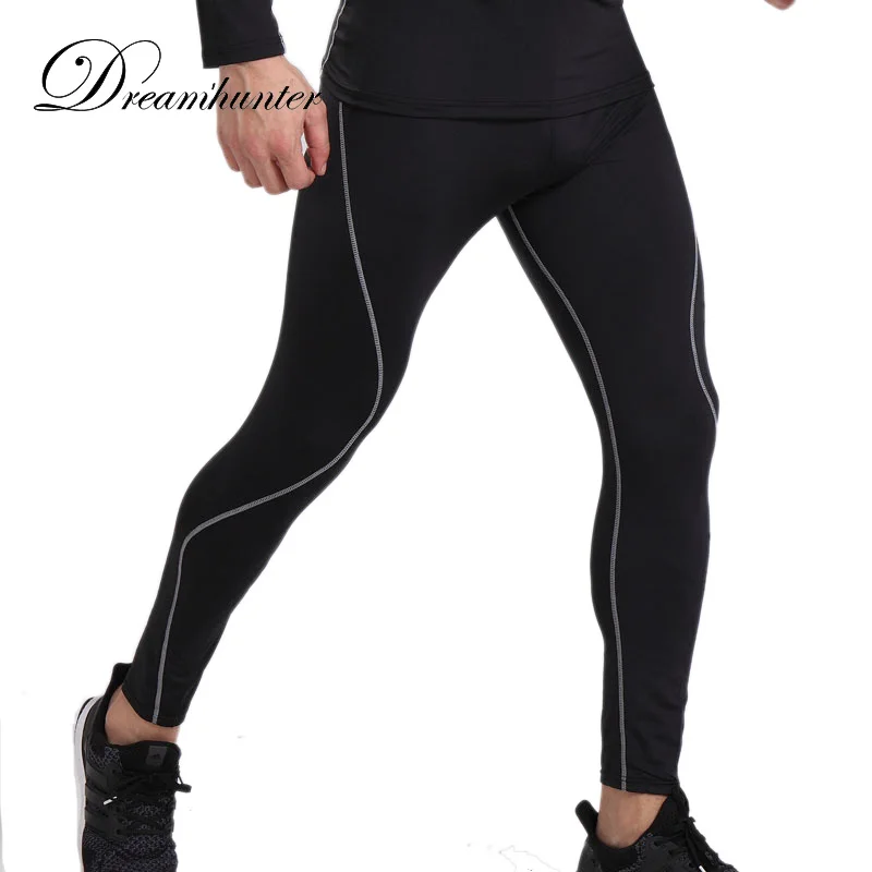 Pantalon Compression Homme Pantalon De Basket-ball Pour Homme, Pantalon De Sport 1/2 Jambe Avec Poches, Couche De Base Athlétique, Noir/blanc, Petit Compression Jambe Sport