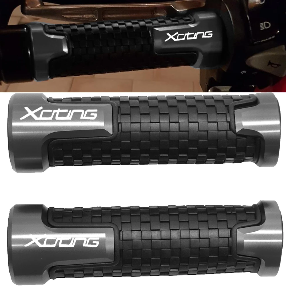 Рукоятка для мотоцикла 7/8 &quot22 мм CNC алюминиевая резиновая гелевая ручка Kymco Xciting 200