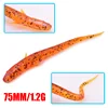 20Pcs/lot Long tailed earthworm worm soft lure 75mm 1.2g Artificial Silicone bait Blackfish Striped Bass Fishing Gear tackle ► Photo 2/6