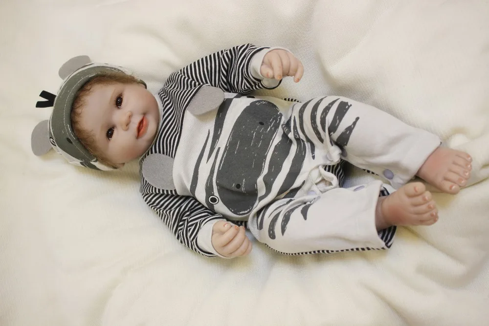 Настоящее прикосновение Bebe Reborn мода девочка мальчик Кукла полное тело