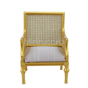 

fine Dollhouse miniature furniture 1/12 scale Mesh backrest armchair