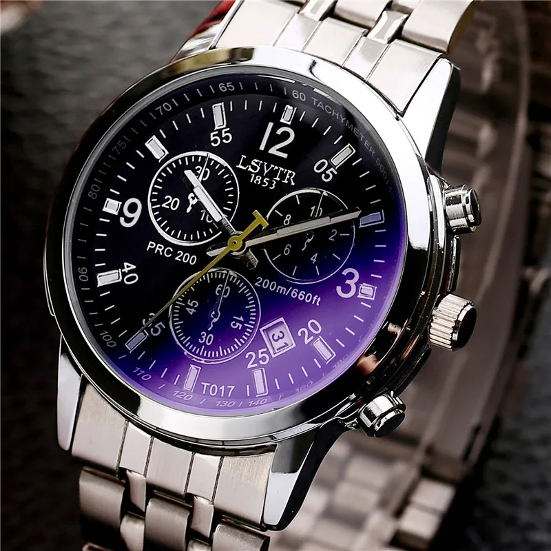 Lsvtr steel chain watch waterproof commercial quartz mens watch strap ...