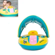 Nouvelle Sécurité Bébé Infantile De Natation Flotteur Gonflable Réglable Parasol Siège Bateau Anneau De Bain Piscine de Haute Qualité