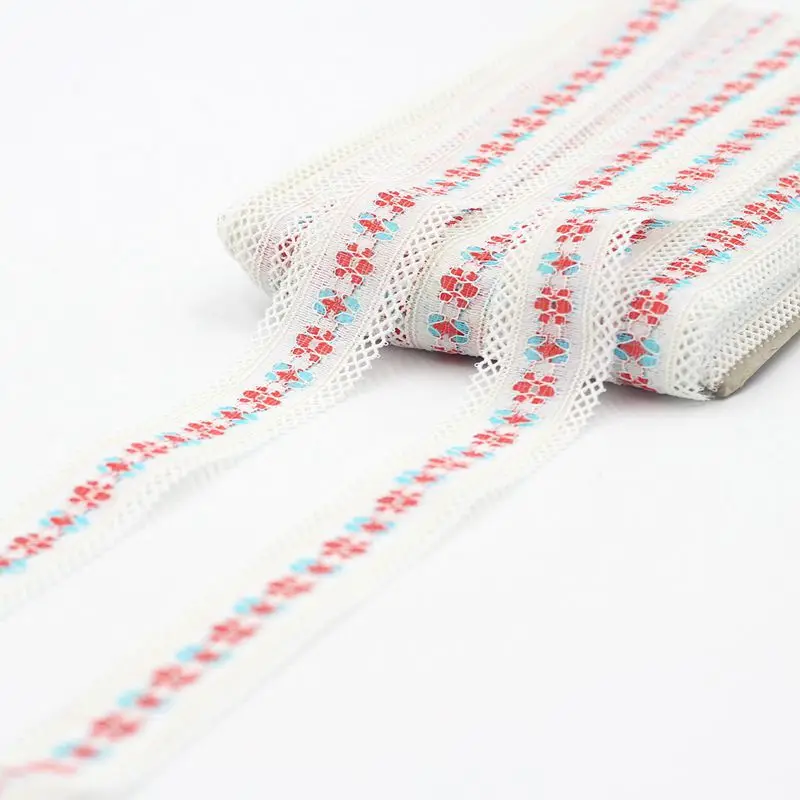 

Free shipping 2yards/lot 19cm wide Embroidered Tulle Lace trim mesh lace trim~Rose pink ~lovely ~