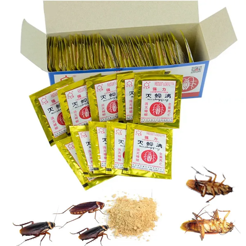 

20Pcs Effective Cockroach Killing Bait Powder Cockroach Repeller Killer Anti Pest Cockroach Powder Pest Control Products