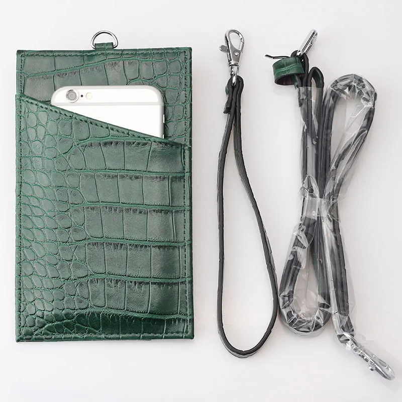 Индивидуальный Модный чехол-кошелек из натуральной кожи с отделением для карт, сумка для телефона через плечо