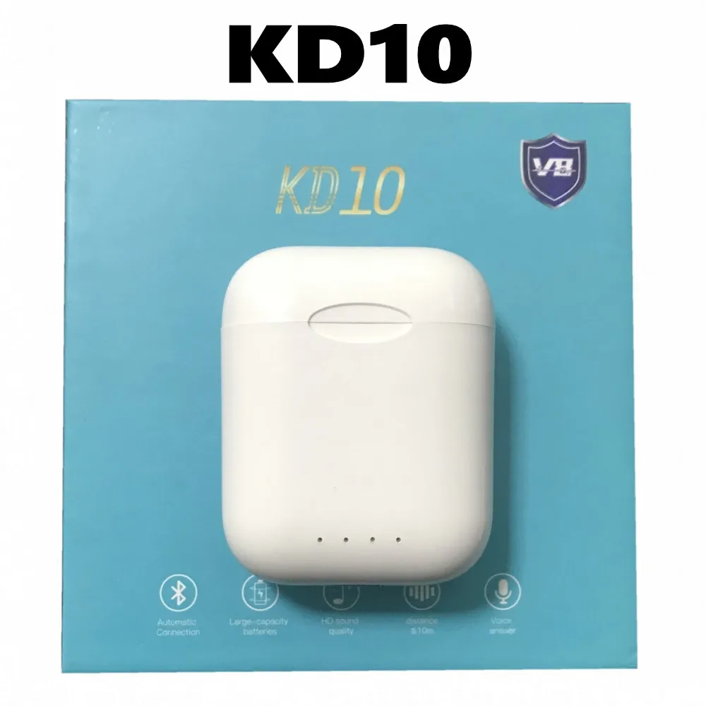 

KD10 1:1 Original Wireless earphone Bluetooth 5.0 3D bass earphone Touch control sport Headset pk i10 i90 i30 i80 i20 i200 tws