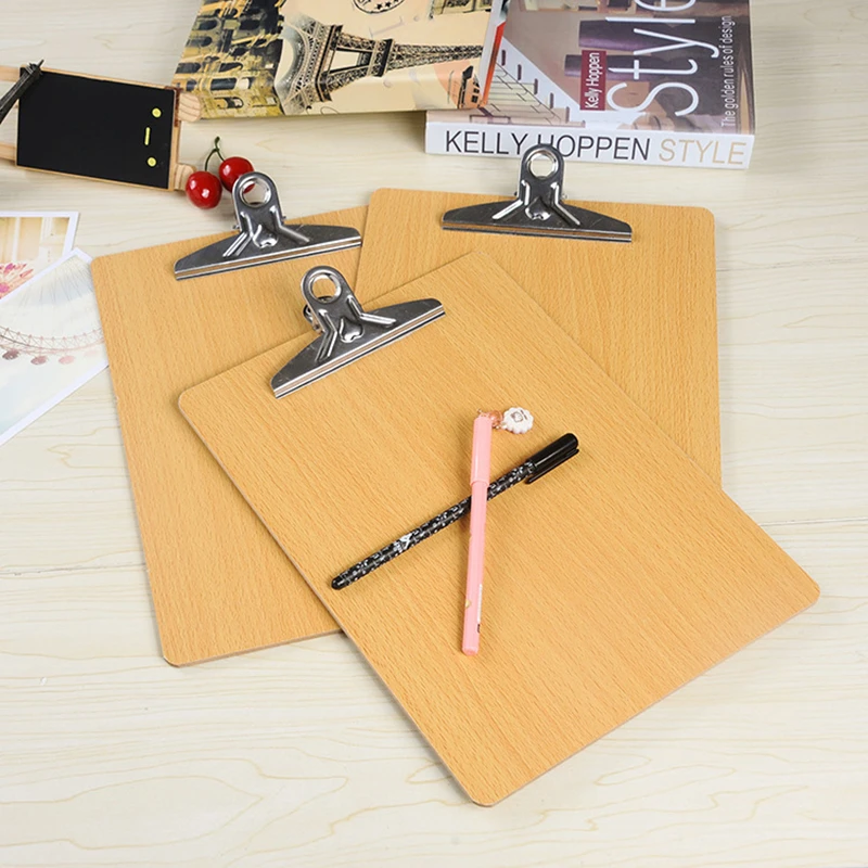 Coloffice A4/A5 size wooden clipboard ranodm file Folder stationary