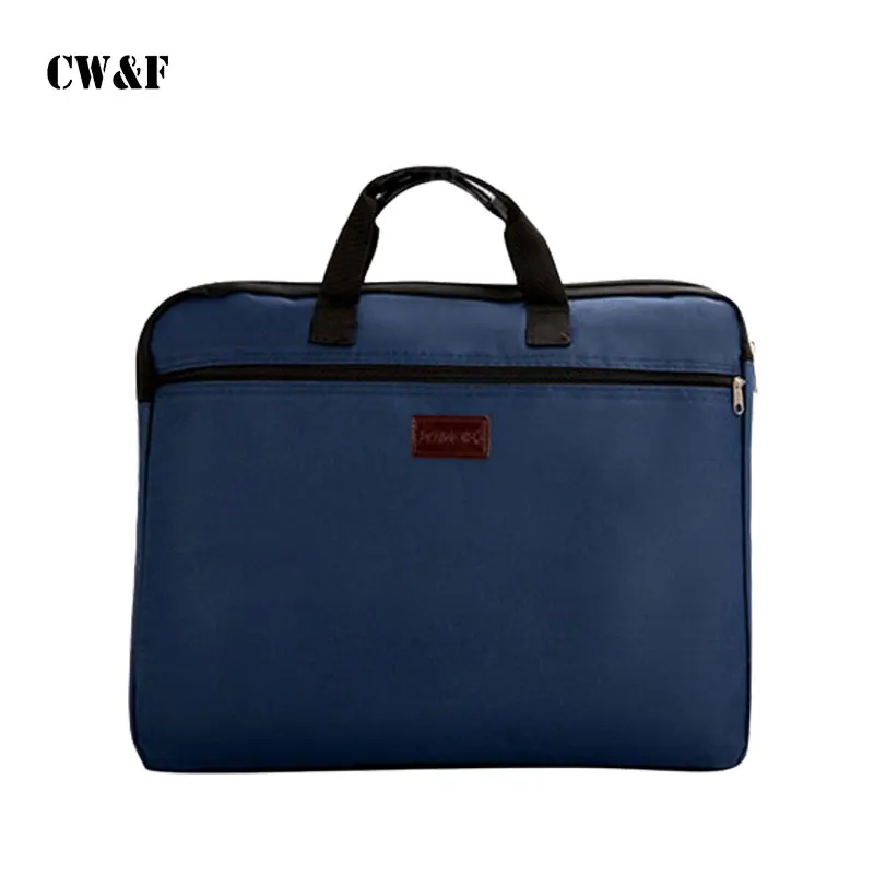 

Portable document canvas A4 office zipper bag large capacity men and women multi-layer information briefcase
