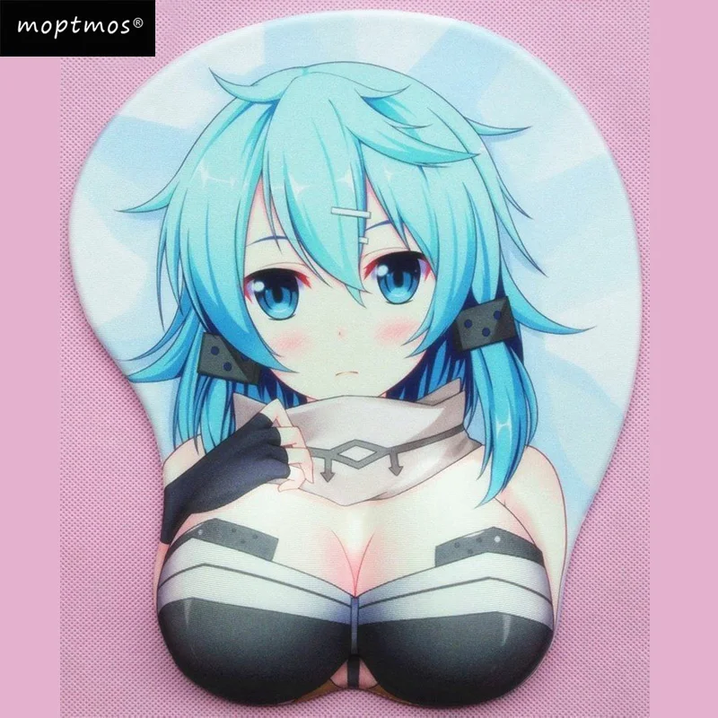 Anime Sword Art Online Sexy Breast Soft Silicon 3D Mouse Pad Ergonomic MousePad With Wrist Rest Anime Sword Art Online Sexy Breast Soft Silicon 3D Mouse Pad Ergonomic MousePad With Wrist Rest