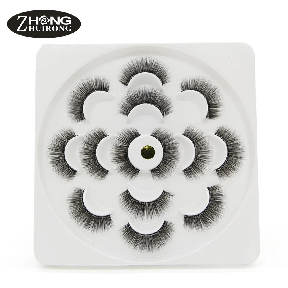 

7 pairs of 3D mink eyelashes natural soft false eyelashes dramatic false eyelash makeup eyelash extension