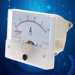0-10A аналоговый постоянного тока Панель метр амперметр прямоугольник измерительный индикатор тестер Инструменты Новый 2018
