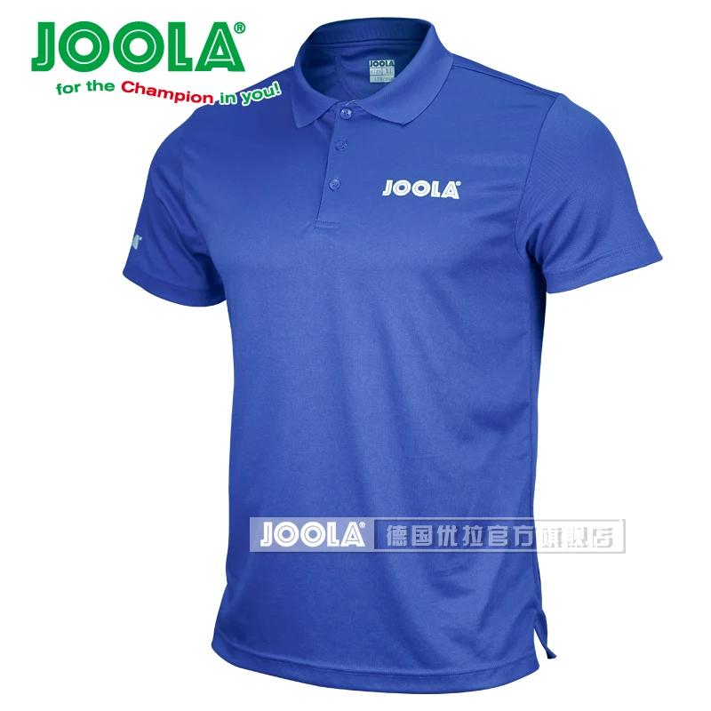 Новое поступление, спортивная одежда JOOLA для настольного тенниса, быстросохнущая Мужская рубашка для пинг-понга с коротким рукавом, спортивные майки для бадминтона - Цвет: Blue