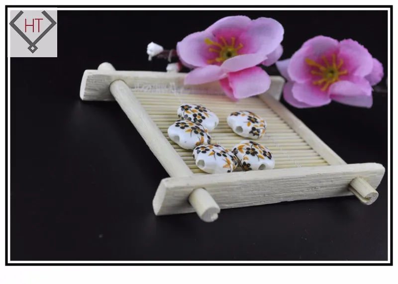flower ceramic porcelain beads001 (17)