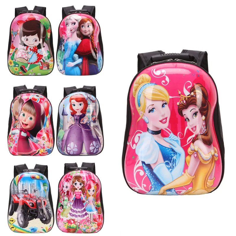 Children school bags 3D eggshell cartoon animal kids character