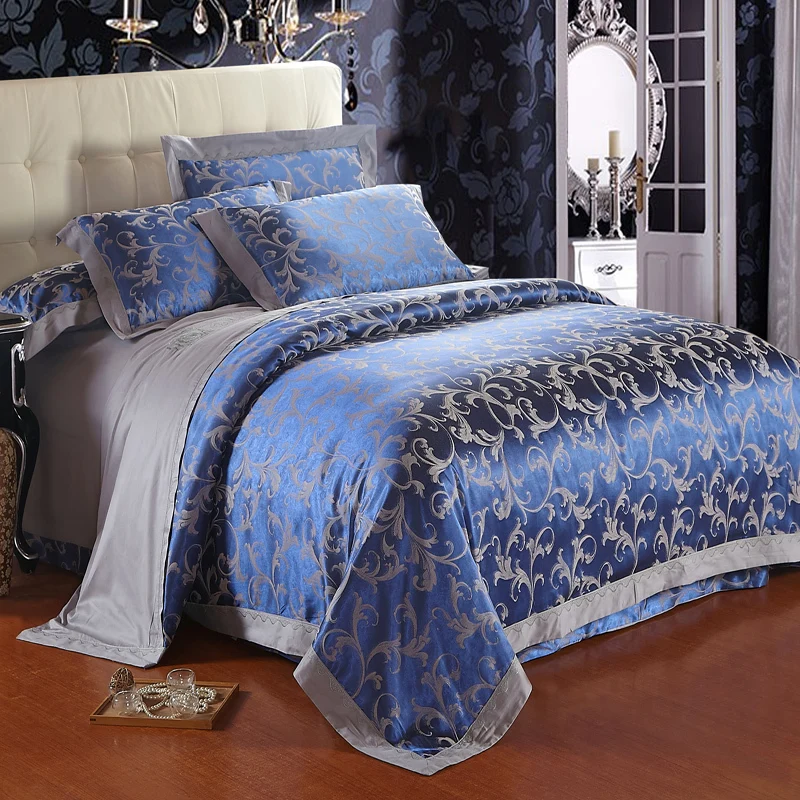 Free Shipping TOP 4pcs jacquard cotton bedding sets ...