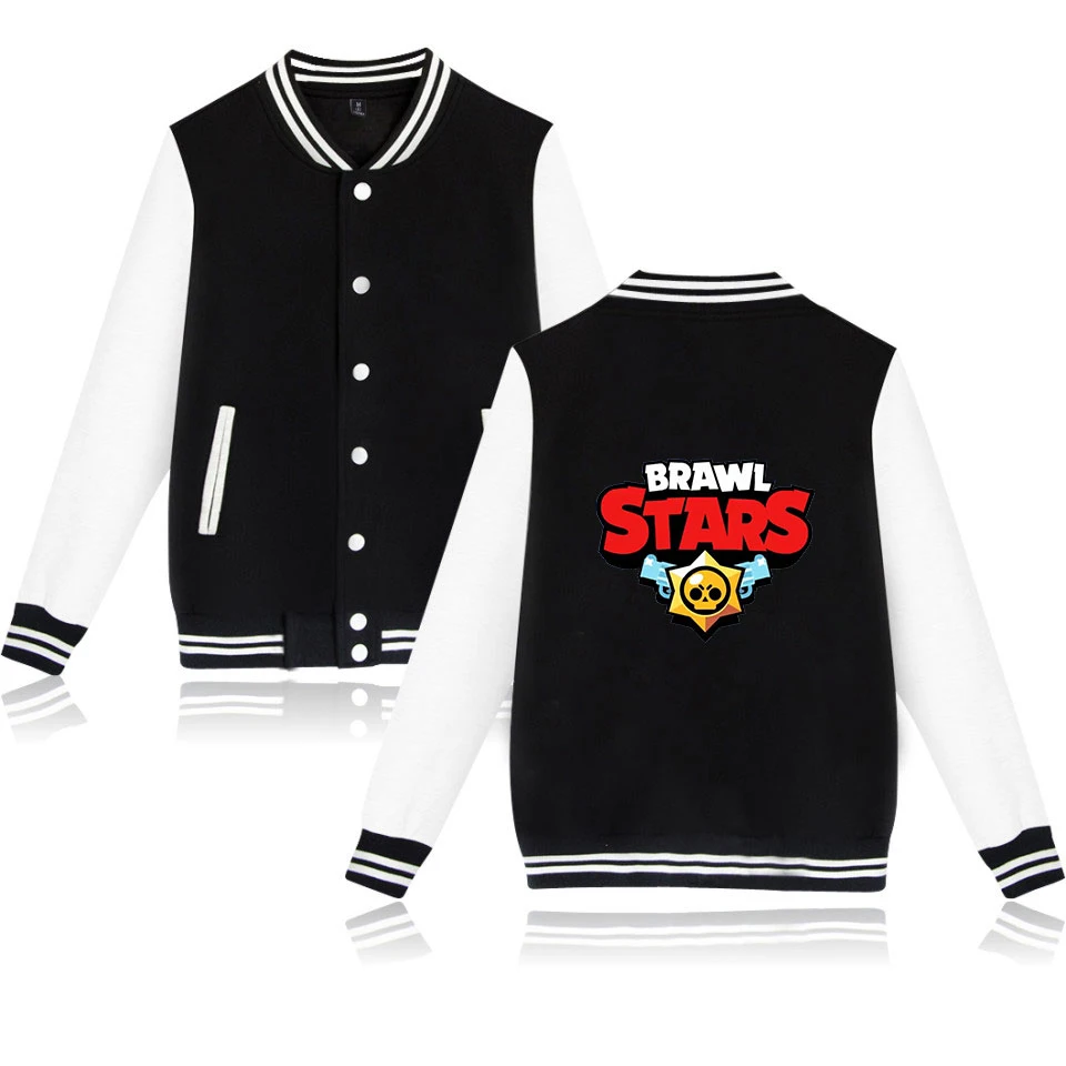 BRAWL STARS Hip Hop Jacket BRAWL STARS Jacket Men streetwear casacas para hombre Printed baseball jackets plus size Homme BRAWL STARS Hip Hop Jacket BRAWL STARS Jacket Men streetwear casacas para hombre Printed baseball jackets plus size Homme