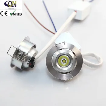 

Wholesale 30pcs 3W High Power LED Dimmable Downlights Warm White/Cold White AC85-265V Free Shippin Silver shell LED Ceiling lamp