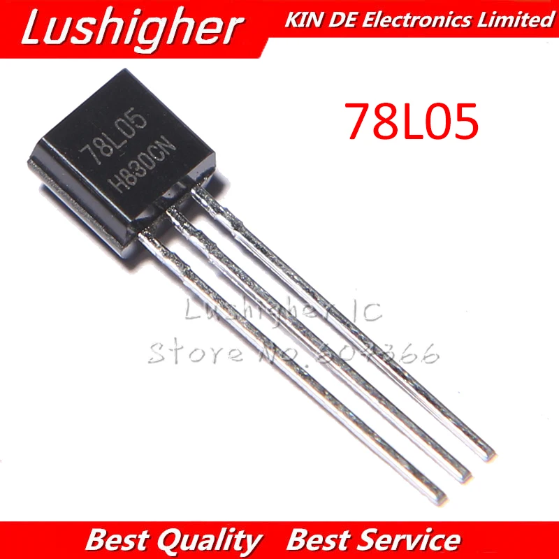 

50pcs 78L05 TO-92 WS78L05 TO92 5V 100mA 0.1A Voltage Regulator