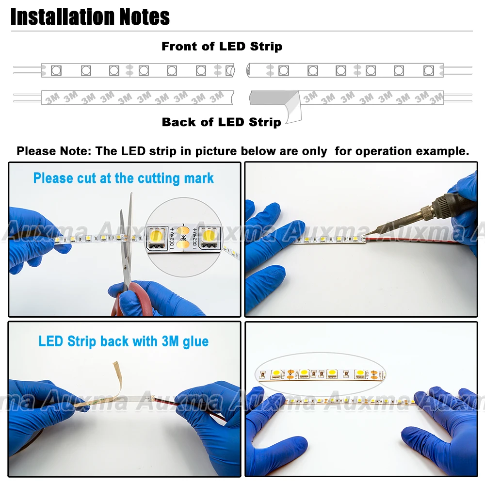 Não impermeável para Sala de Conferências Alta Potência 2835 240 Leds e m Led Strip Cri95 Cri90 Pcb Largura 12mm Ip20 Dc24v 38.4 W e m 1200led e reel 14 não impermeável para sala de conferências