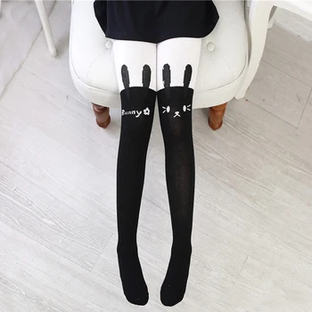 

One Pair Children Slim Stocking Long Cartoon Lovely Soft Length Tight Trousers