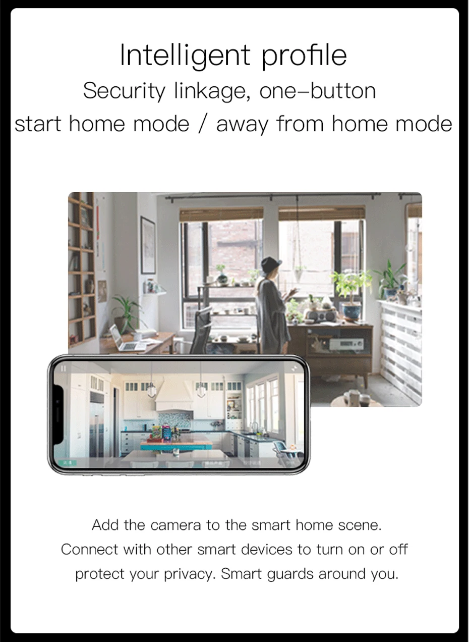 Lifesmart Frame Camera 1080P Detachable Wireless IP Camera 360 Angle Webcam Smart Camera WiFi Pan-tilt Night Vision WiFi Camera (6)