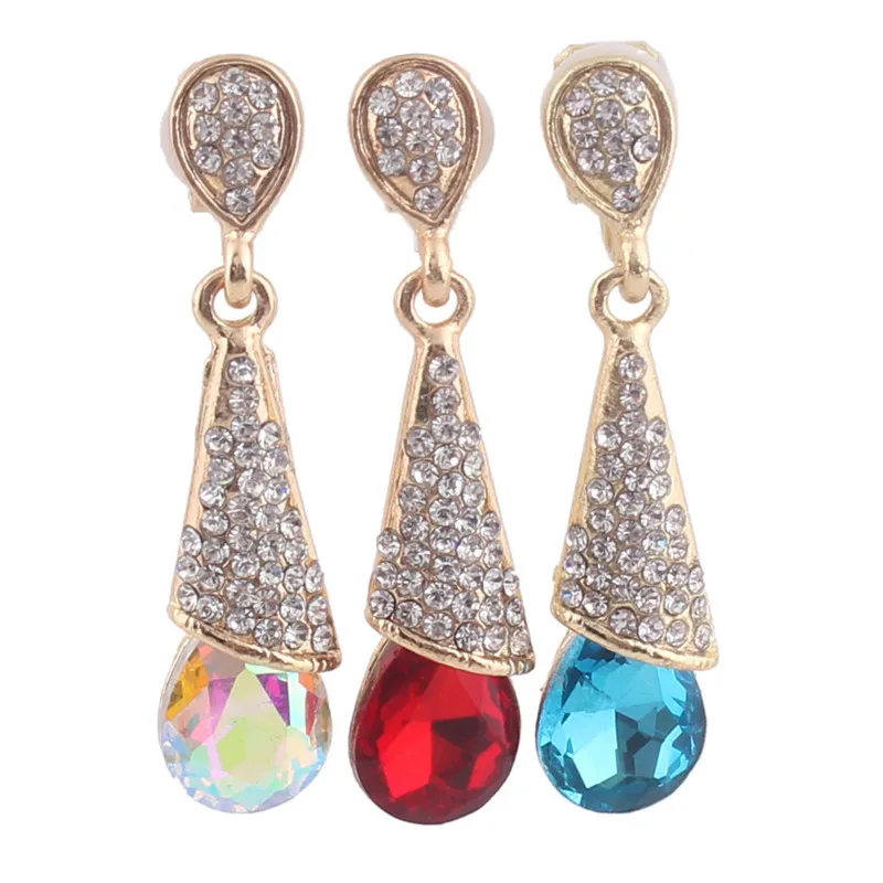 fashion gold plated drop earring no pierced for women  (11)