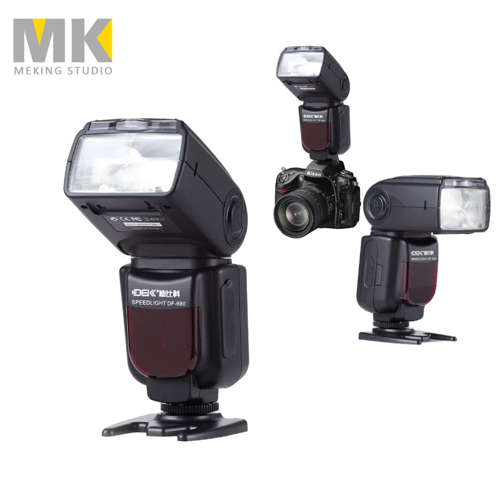              dbk df-680n gn58 ttl wireless speedlight speedlite high speed sync 1/8000s flash light for nikon d7000 d90 d7100 d5100 d5200