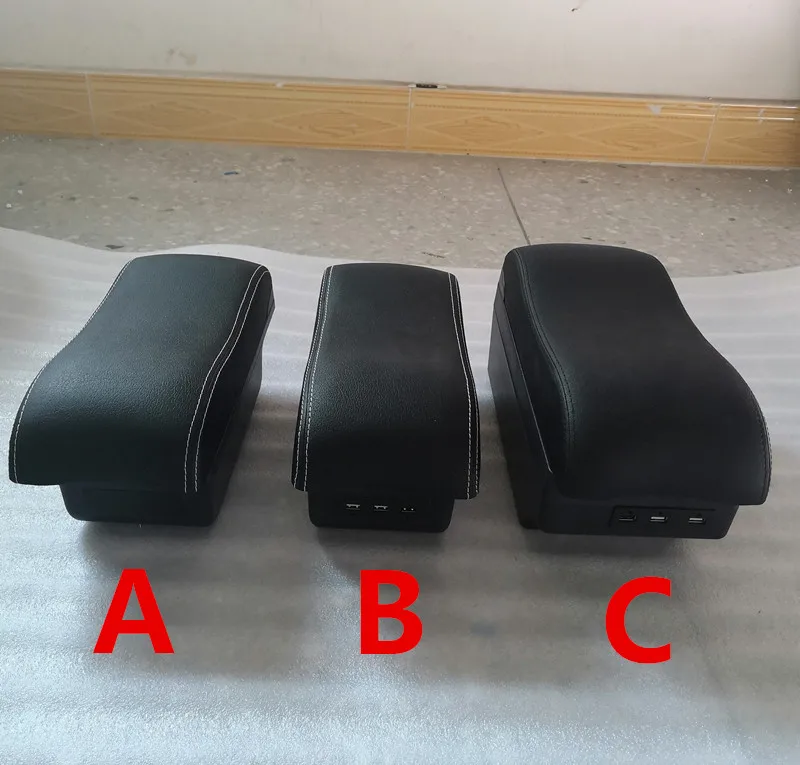For kia picanto Armrest box central Store content box with cup holder ashtray with USB interface