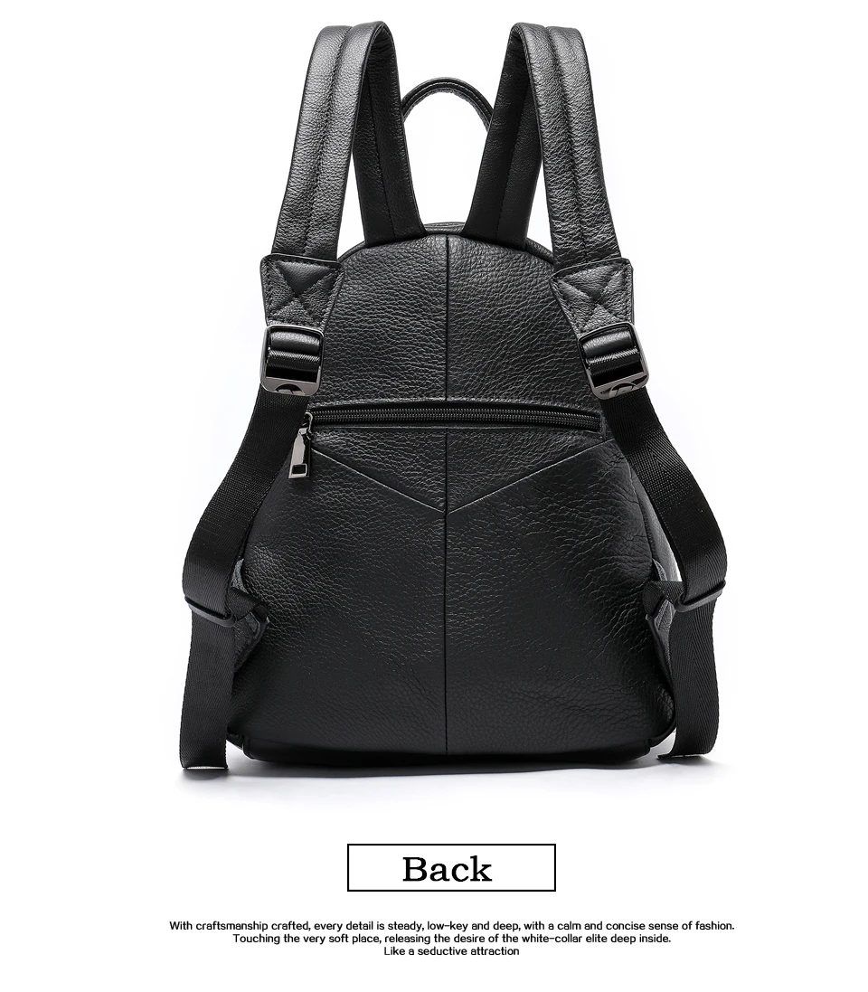 WESTAL женский рюкзак из натуральной кожи, школьные сумки для девочек-подростков, черный рюкзак/рюкзак для путешествий для ноутбука, mochila feminina