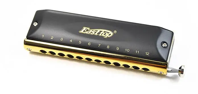 Easttop Профессиональный 12 отверстий 48 тон хроматической гармоника Губная гармошка Музыкальные инструменты Ключ C Музыкальные инструменты