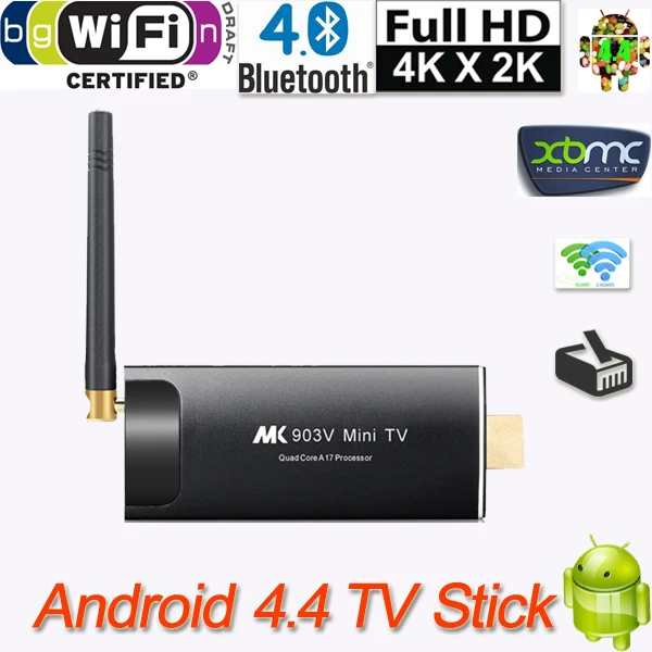 

MK903V mini pc  RK3288 Quad Core Ultra 4K Android4.4 2G/16G 2.4G/5G WiFi HDMI Bluetooth TV Stick Dongle