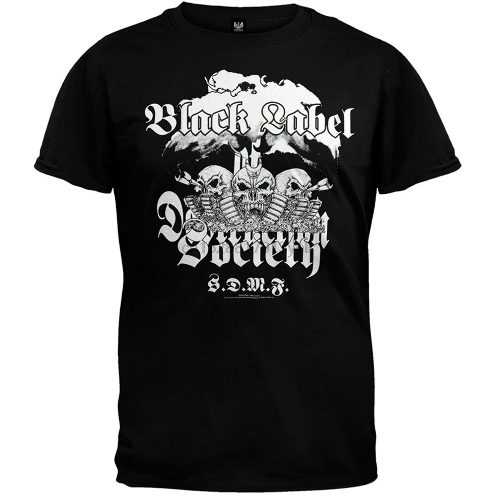 

2018 New Arrivals Black Label Society - Mens Lords Of Destruction T-shirt Large Black Summer sportwear casual t-shirt
