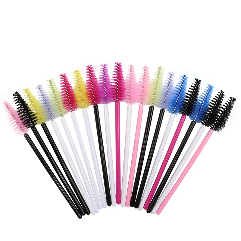 

50pcs Eyelash Extension Disposable Eyebrow brush Mascara Wand Applicator Spoolers Eye Lashes Cosmetic Brushes Set makeup tools