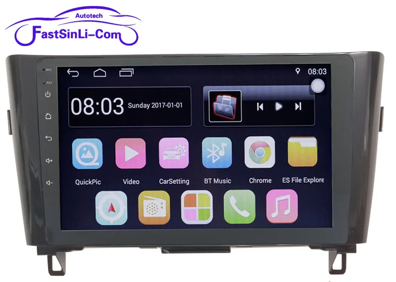 Top Android6.1 Car 10.1inch 2din Multimedia Player For nissan X-trail  2014-2017 Quad Core GPS Navigation 2