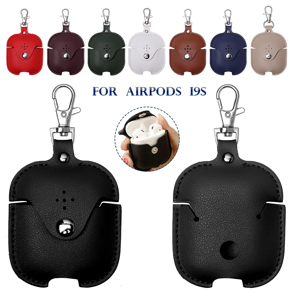 

New Arrival Soft Luxury Classic Colorful Leather Case For Apple Airpods Back Cover Earphone Protector Accessories For Air Pods