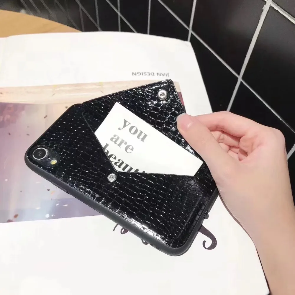 Case For iPhone X Xr Xs Max Case Sexy Snake Skin Laser Flip Wallet Neck Chain Card Slots Stand Case For iPhone 7 8 6S Plus Cover (20)