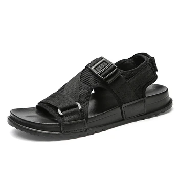 

Fires Mans Beach Sandals 2017 Summer Gladiator Men's Outdoor Shoes Roman Men Casual Shoe Flip Flops Large Size Good Quality