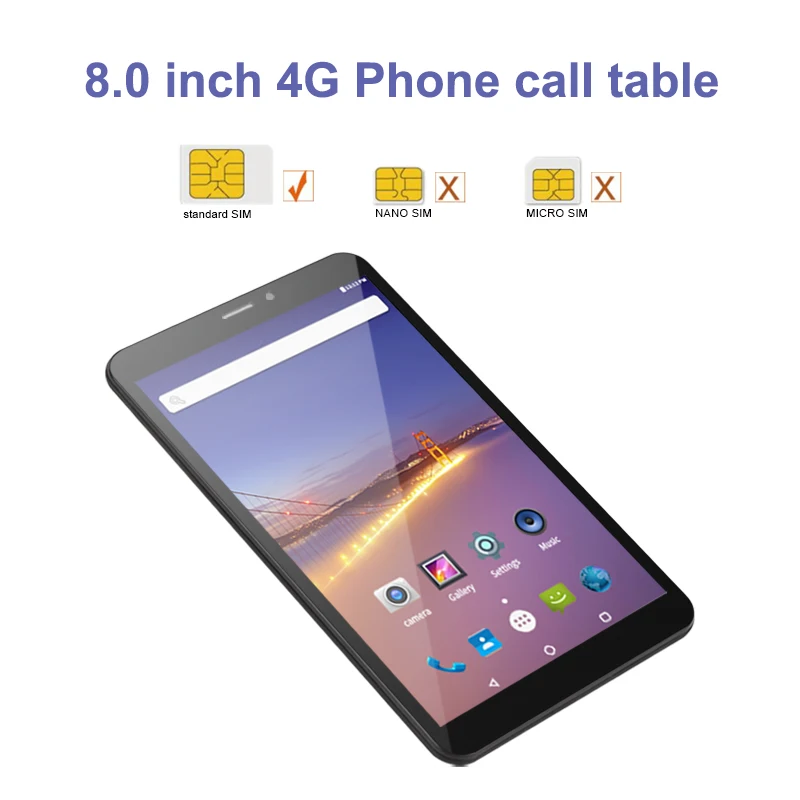 AOSON S8PRO 8 inch 3G/4G Android mobile phone call tablet PC Quad-Core 1G+16G android entertainment game tablet PC Bluetooth GPS