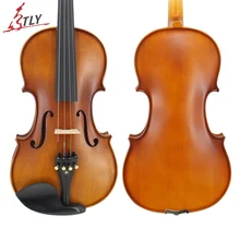 TONGLING полный Размеры 4/4 усовершенствованная скрипка ручной работы Мэтт закончил ели лицо Кленовая скрипка детали из черного дерева w/прямоугольный корпус лук канифоль