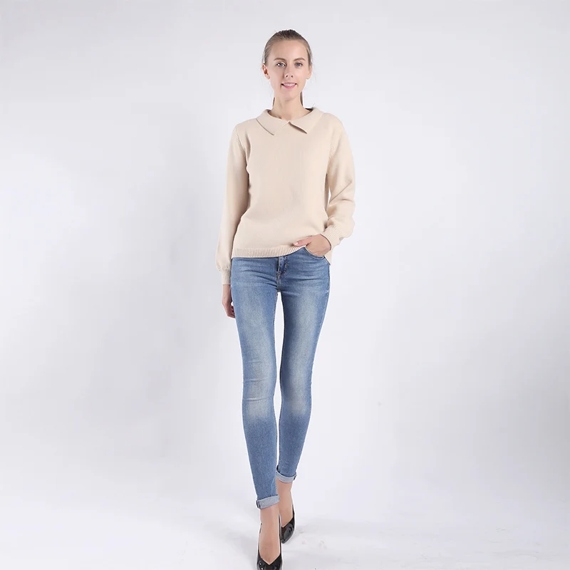 New style Casual fashion sweater coat Woman's coat Long sleeves Lapel collar Suitable for various stature Free size Sweaters