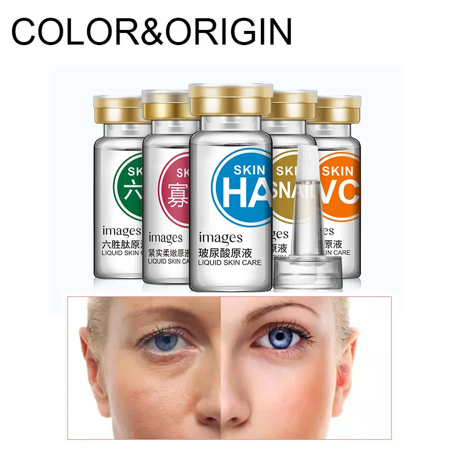 

5 Styles Hyaluronic Acid Serum Vitamin C Face Serum Ageless Moisturizing Acne Treatment Liquid Skin Care Shrink Pores Puffiness