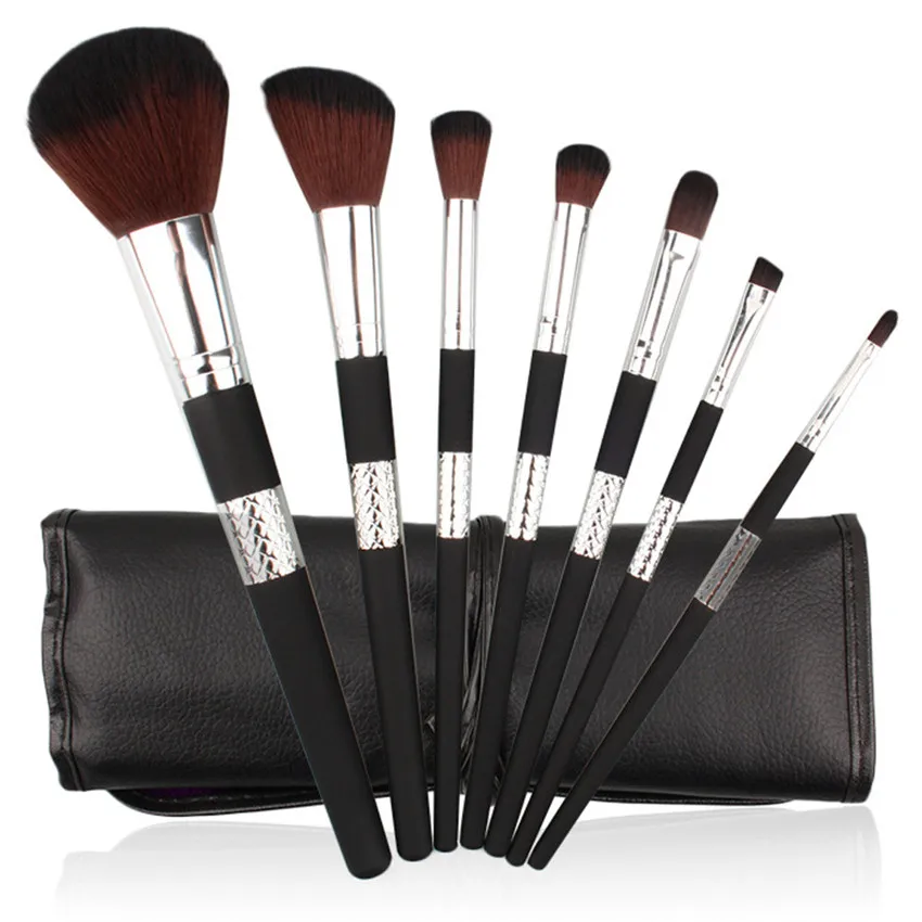 

7 PCS Cosmetic Makeup Brush Blusher Eye Shadow Brushes Set Kit With Brush Bag Fashion Makeup Brush