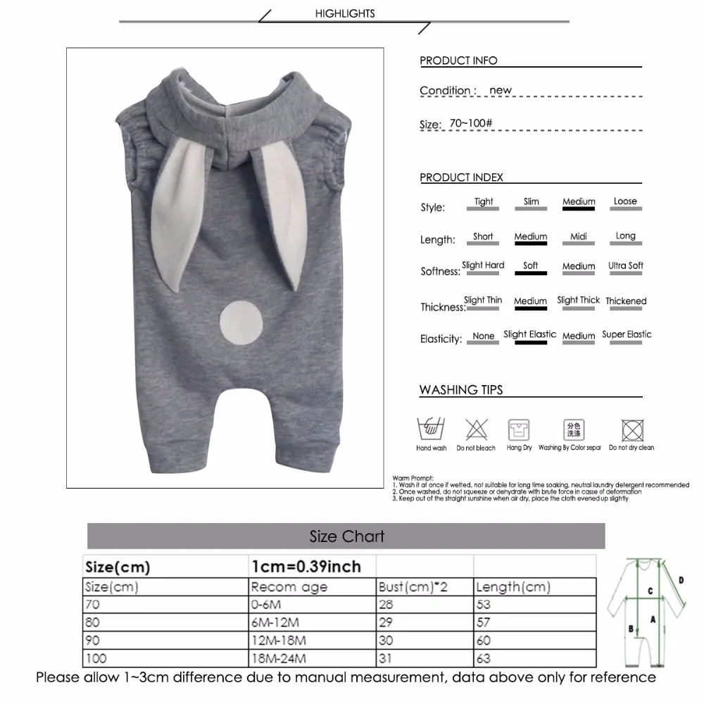 Повседневные комбинезоны для новорожденных; милый детский костюм без рукавов с заячьими ушками для маленьких мальчиков и девочек; комбинезоны; roupas bebes; Одежда для младенцев